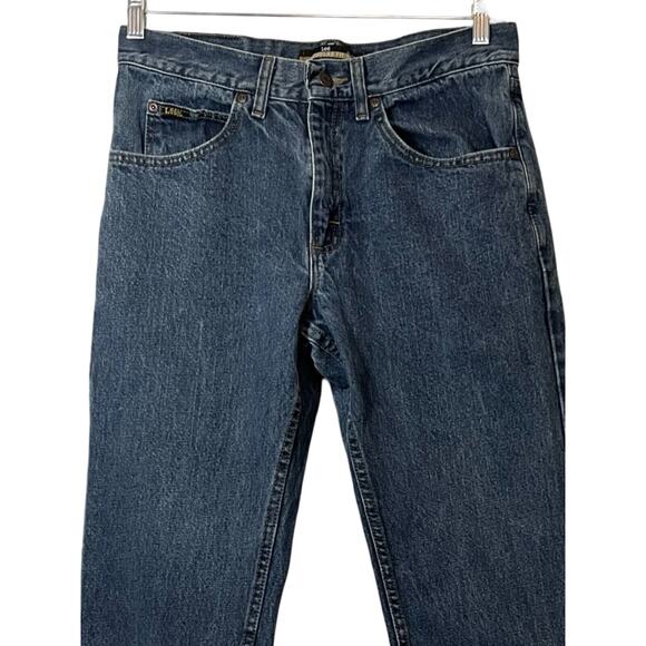 Vintage Lee Jeans Mens Size 31"  Blue Straight Leg Regular Fit PVC Tag MR Logo - Picture 5 of 14